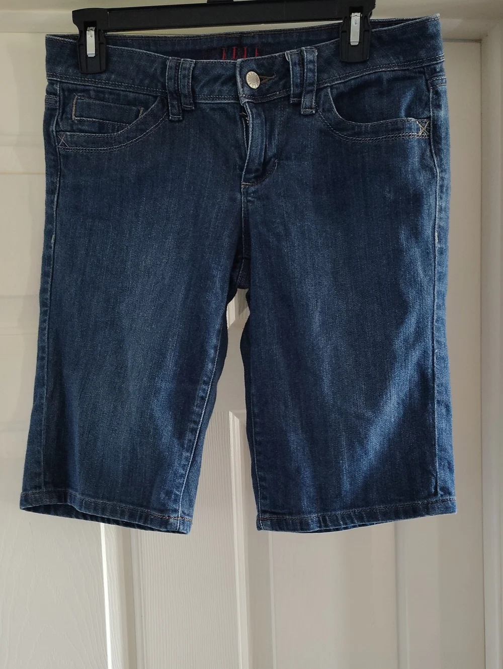 Elle Indigo Denim Bermuda Shorts
